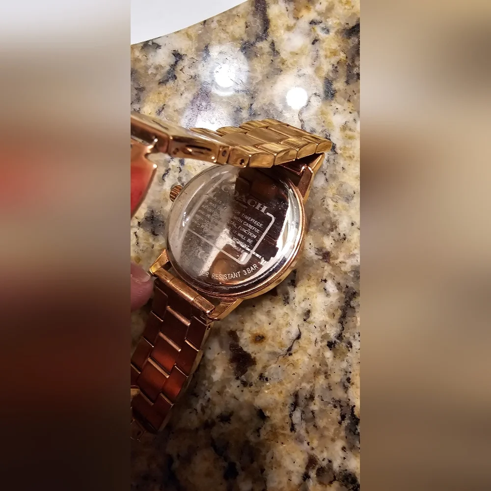 Coach Women's Grand Rose Gold-Tone Watch - Picture 3 of 3